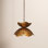 Lotus Single Light Iron Dimmable Pendant