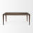 72" Dark Brown Wood Dining Table
