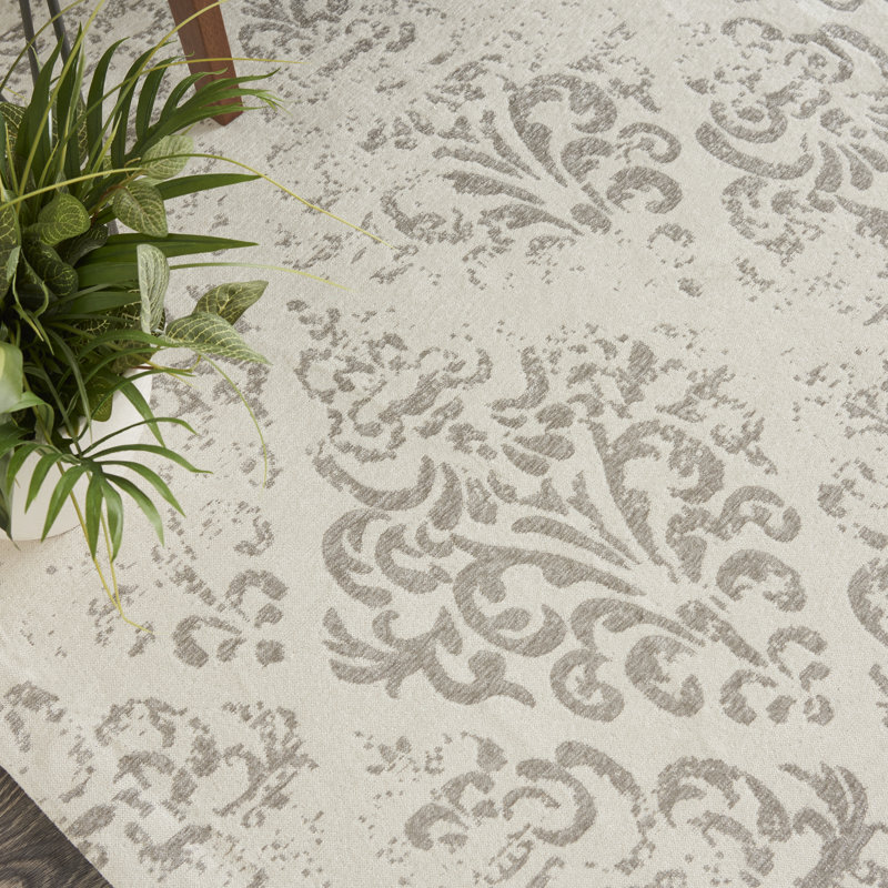 Sophie Damask Area Rug, Rectangle 244 x 305cm