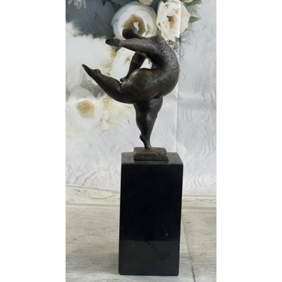 Frankllin Hot Cast Bronze Fertility Dancer Nude Female Figure Curvy Body Sculpture Statue