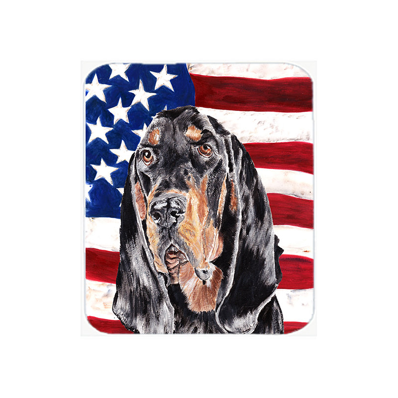 Planche à découper en verre Patriotic Coonhound