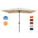 Le 10' x 6' 5" Rectangular Tilt Market Umbrella