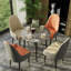 Leather Dining Chairs Upholstered High Back Soft Padded Seat Side Chairs For Kitchen Dining Living Room-1730318174