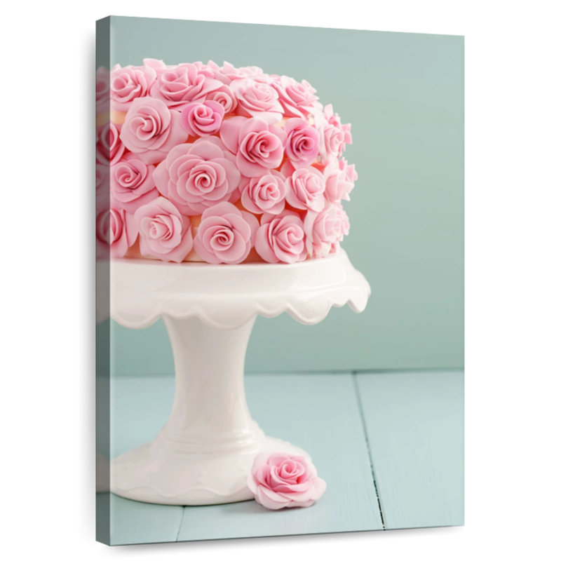 Yarlin Rose Birthday Cake, 45" H x 30" W