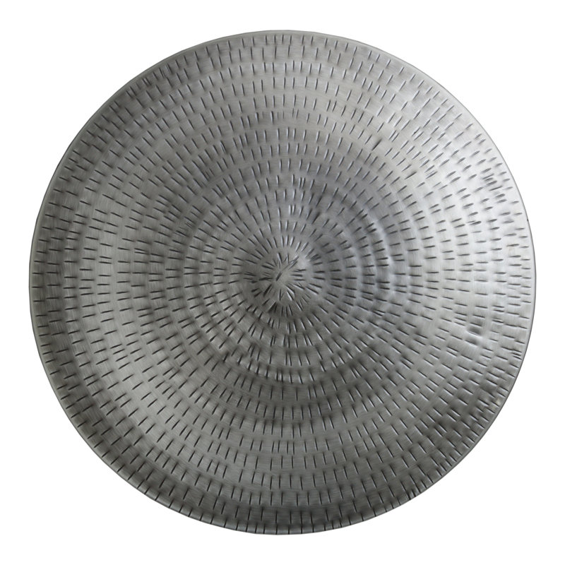 Tito Iron End Table, Antique Nickel