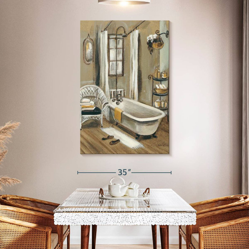 Lilie French Bath II, 51" H x 34" W