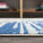 Yerkes Linear Modern Half-Stripe Blue/Cream Rug-885850202