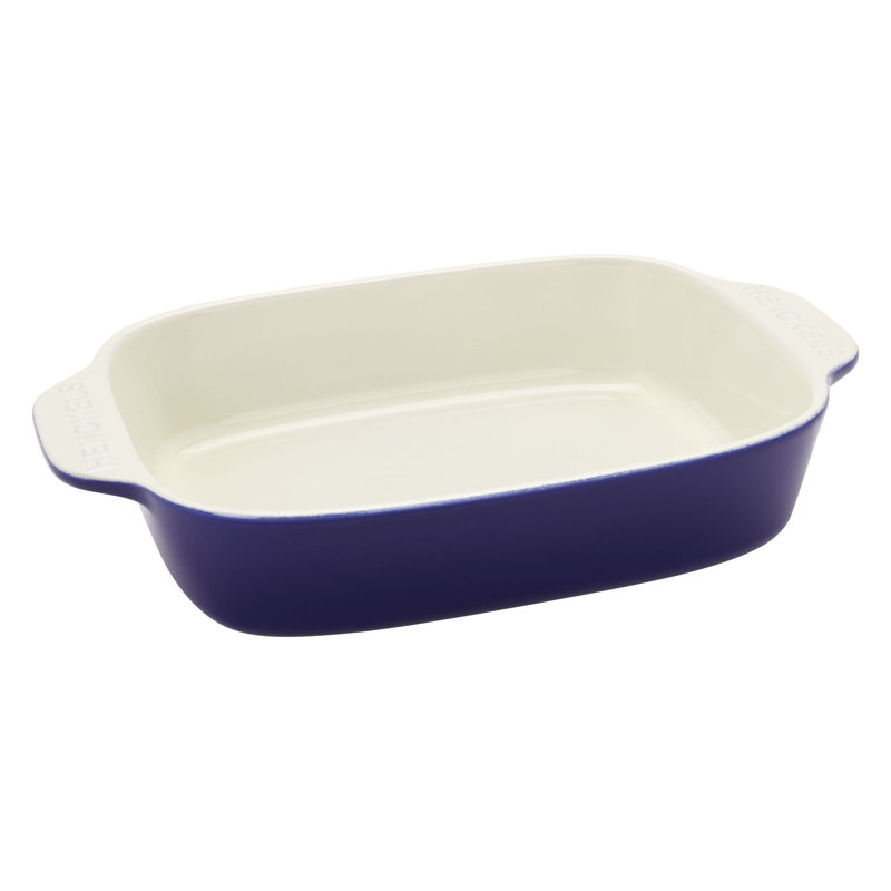 Ceramic 8 Piece Bakeware Set, Dark Blue