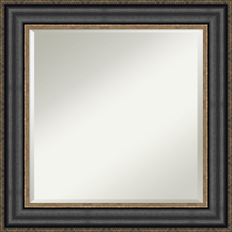 Miroir de salle de bain biseauté Pappas, 25,75 po x 25,75 po