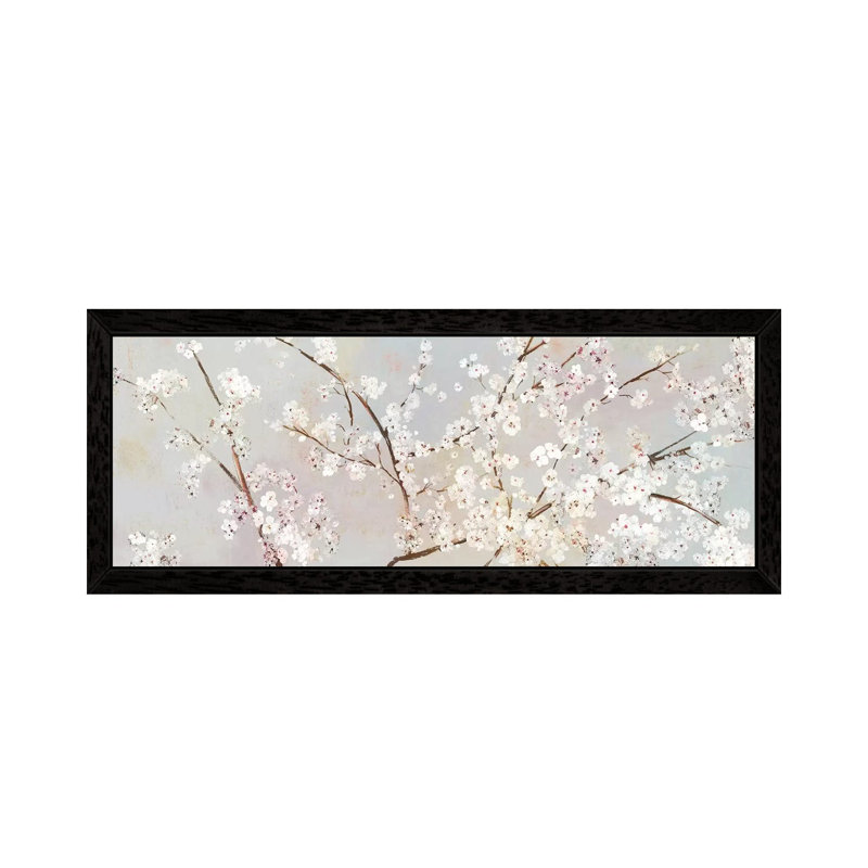 Bloomingdale by Asia Jensen - Print on Canvas, 60.96cm H x 182.88cm W x 3.81cm D, Black Floater Framed