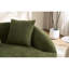 049s Curved Modern 2 Chenille Désossé, Modernisé, 3 Coussins, Convient aux espaces de vie compacts, Profil d'espace avec bureau décoratif, appartement, chambre d'amis et élégant