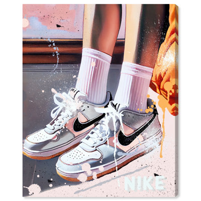 «Every Drip Sneakers» pastel sur toile