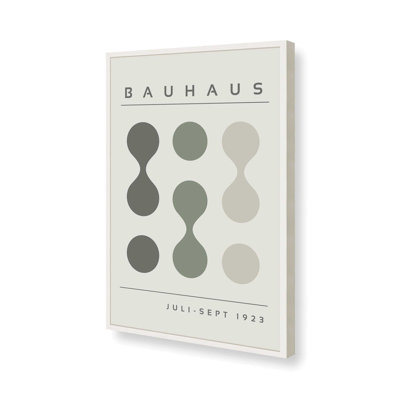 Green Bauhaus Flow I Print dans un cadre