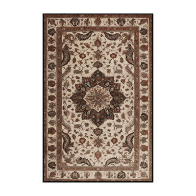 Tapis brun lavable à la machine