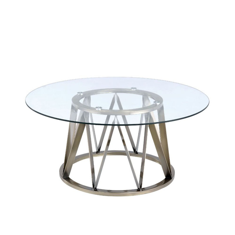 Aksayan Glass Top Coffee Table