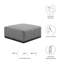Repose-pieds capitonné Modway Conjure Channel-1588718620