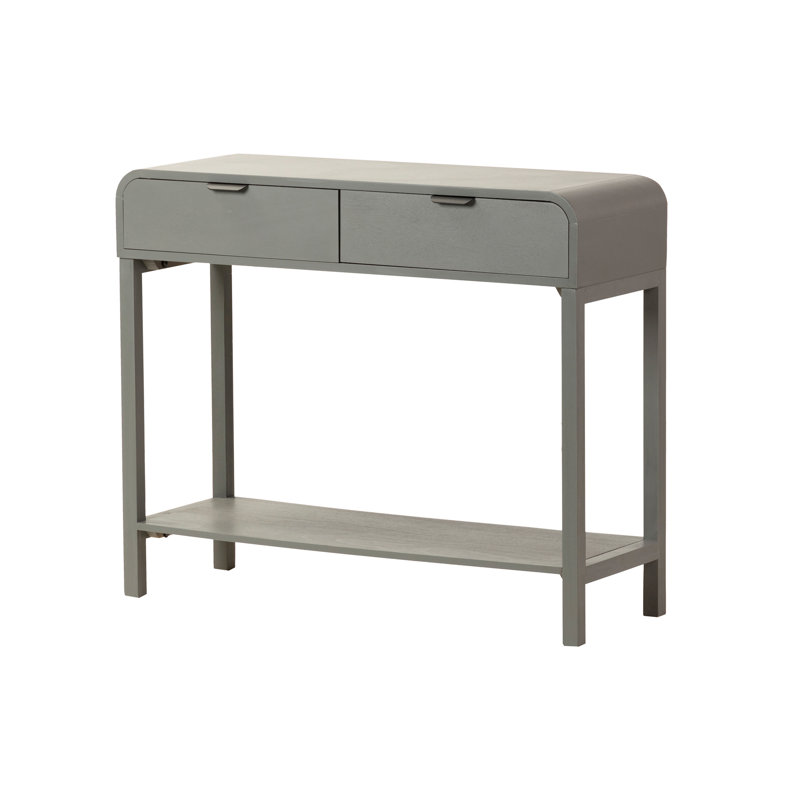 90cm Console Table, Grey/Black