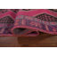 Tapis de couloir traditionnel fait à la main fuchsia 4 x 12