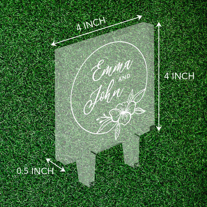 Acrylic Cake Topper