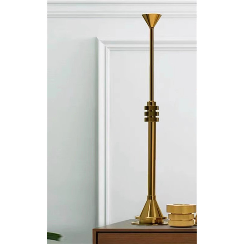 Metal Tabletop Candlestick, 17.72" H x 3.94" W x 3.94" D