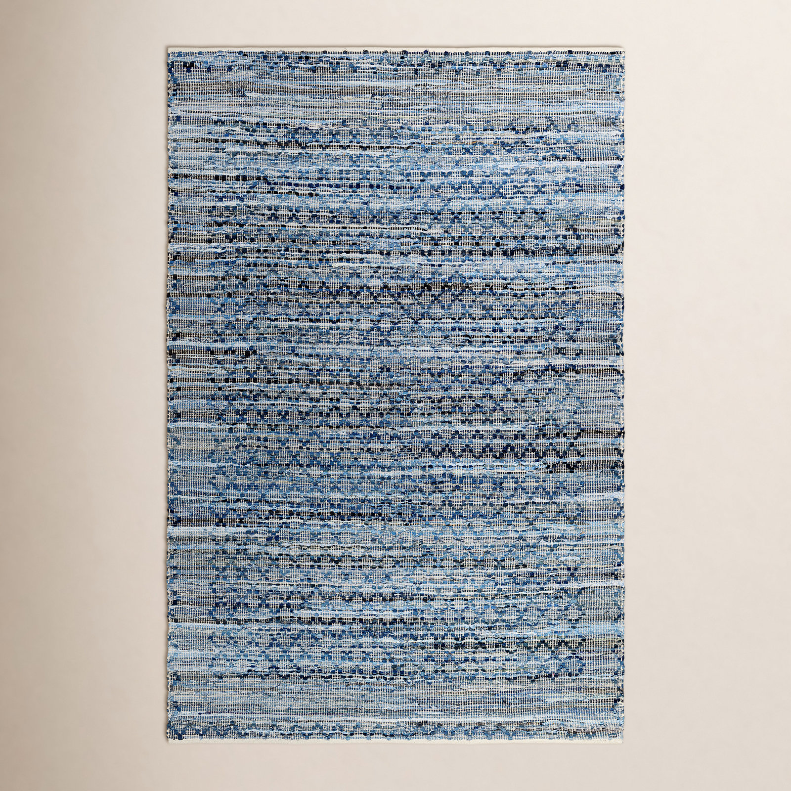 Caila Hand-Woven Geometric Rug, Rectangle 8' x 10'