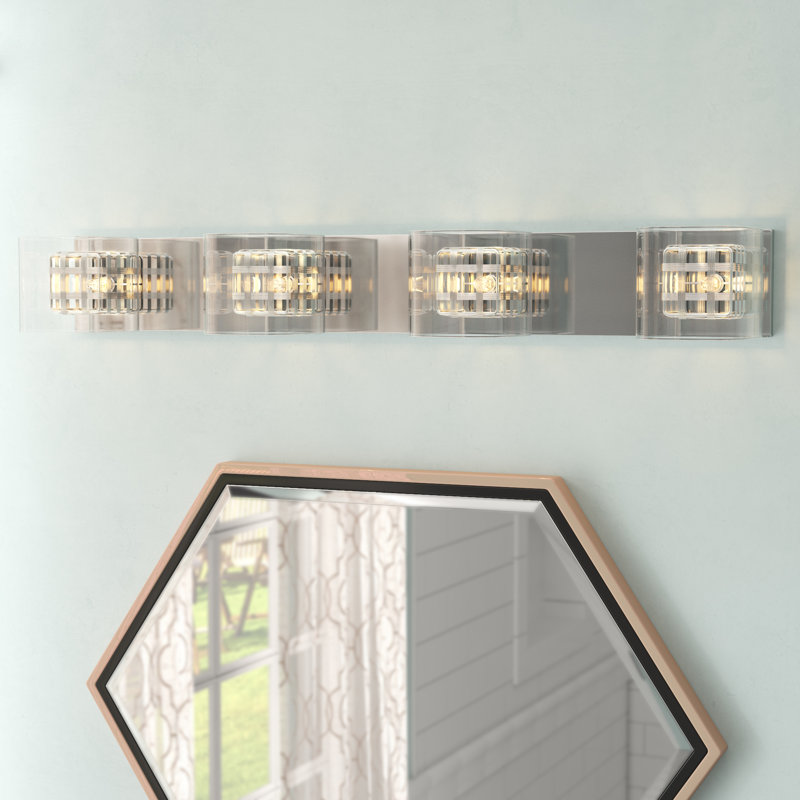 Barre d'éclairage de salle de bain 4 lumières Thorfred