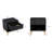 Dumbo 20" Fluted Nightstand In Black (1-Drawer)-1077747511