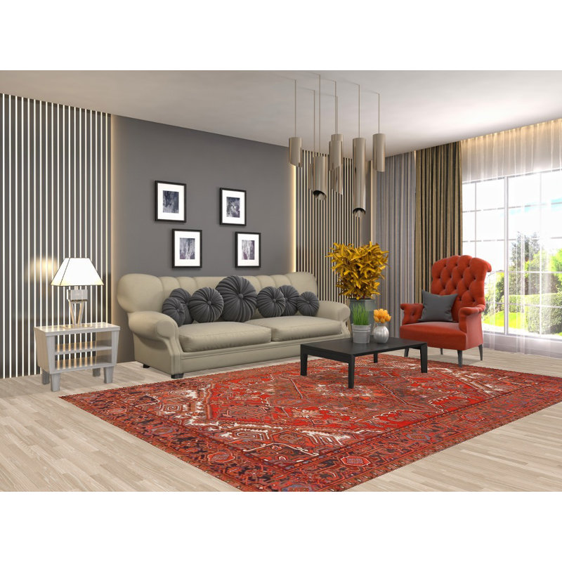 Geometric Traditional Area Rug 7x10