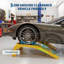 2-Pack Heavy-Duty Steel Car Ramps, 8,000 LBS Capacity for Oil Changes & Vehicle Maintenance