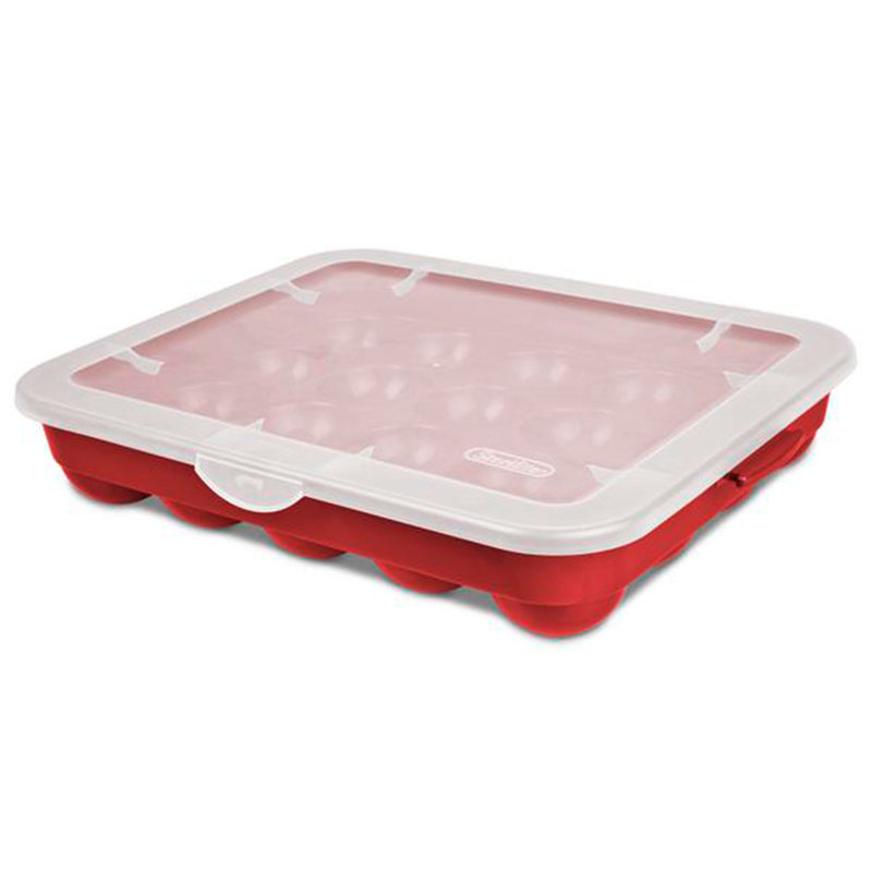 Sterilite 20 Compartment Christmas Holiday Ornament Box Storage Case (6 Pack)