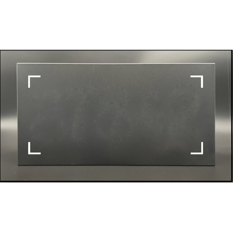 Panneau d'adresse en aluminium illuminé, Noir, Oui