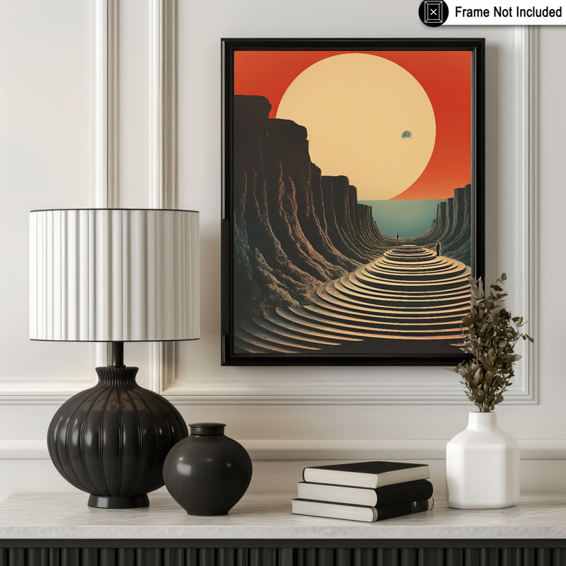 Paysage psychédélique no 2, Unframed, Poster, 12"H x 16"W