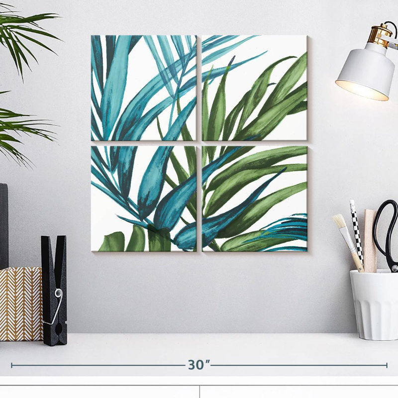 Harnek Palm Leaves II, 18" H x 18" W