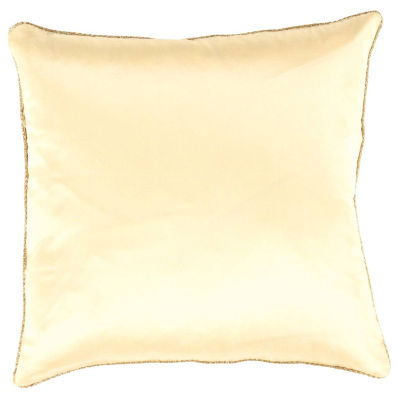 Square Pillow Cover & Insert, 16" H x 16" W, Turquoise/Brown/Ivory Oriental