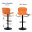 Adjustable Height Counter Stool with Metal Frame