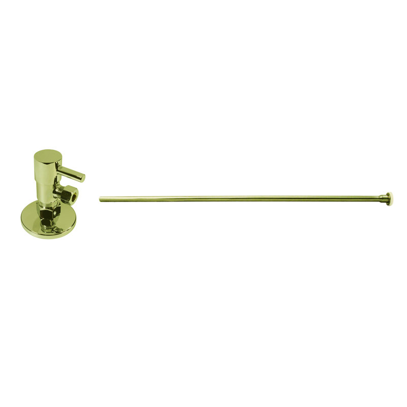 Ensemble de ligne d'alimentation de toilette à tête plate 5/8 po x 3/8 po x 20 po avec poignée carrée 1/4 de tour