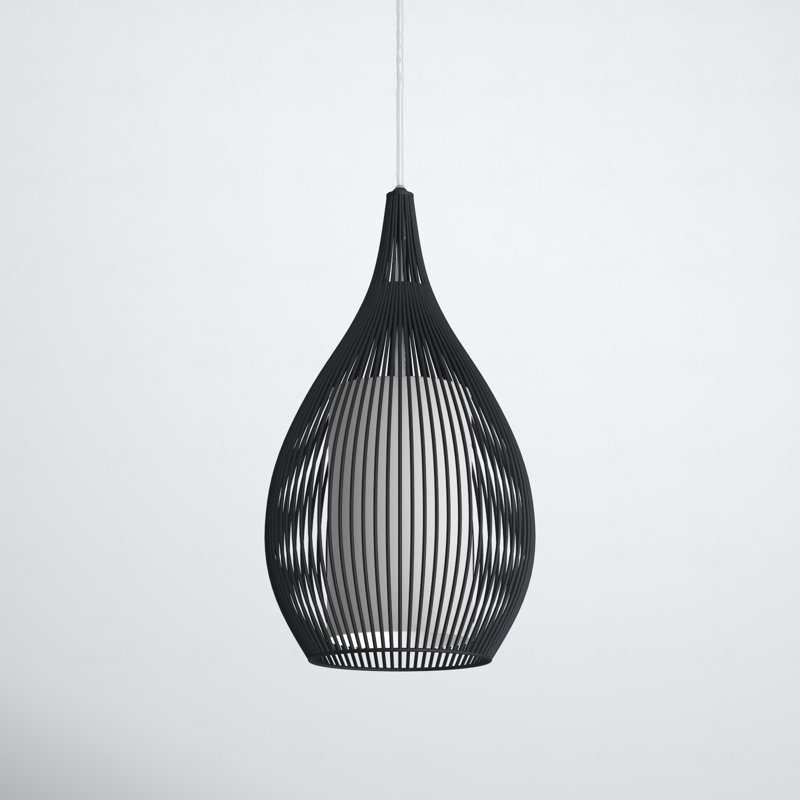 Lotus 1 - Light Single Pendant, Black