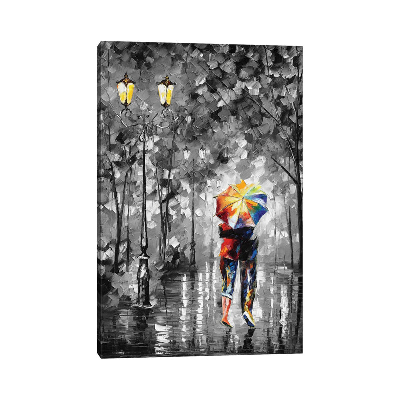 Under One Umbrella - reproduction d'art murale - toile encadrée, Toile tendue, Ne s’applique pas, H 18 po x l 12 po