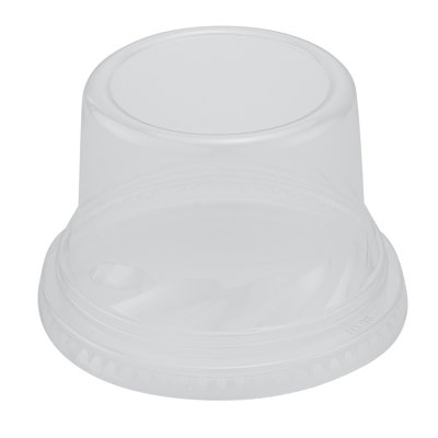 Restaurantware Clear Plastic Dome Lid 500 Pack of 3.8 x 3.8 x 2.5 Inches Crack-Resistant Tall Cup Lid For Whipped Toppings Snap-On Design Round Disposable Dessert Cover For Takeout Ice Cream