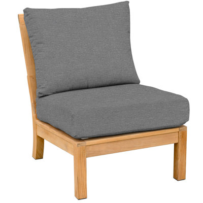 St. Lucia Teak Outdoor Sectional Armless Chair
