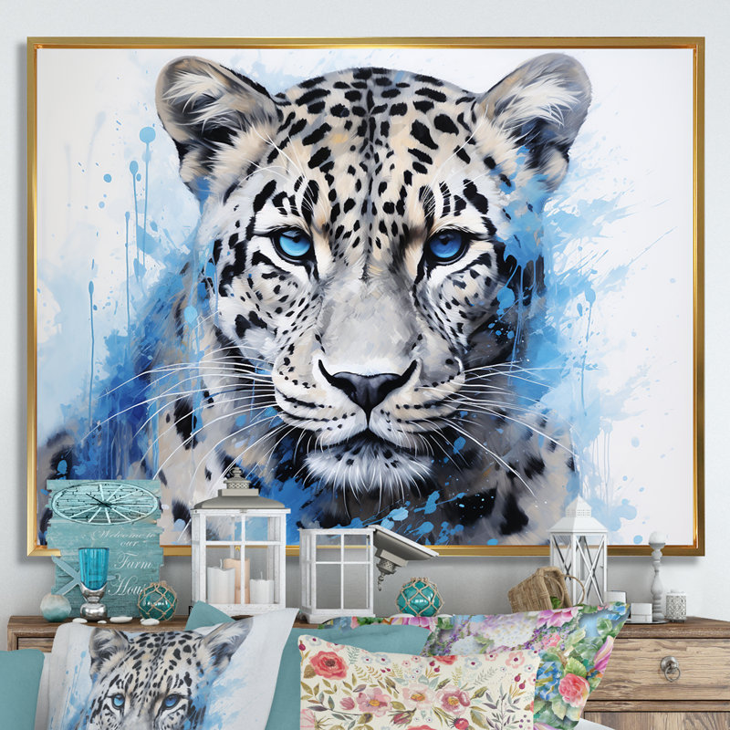 «Cheetah S Stealth Elegance I», reproduction sur toile, H 24 po x l 32 po x P 1 po, Cadre flottant doré