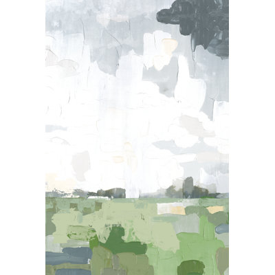 Vertical Abstract Landscape - Wrapped Canvas Painting