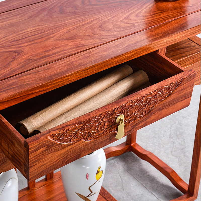 Nouvelle console de style chinois, 30.7" H x 46.5" W x 15" D