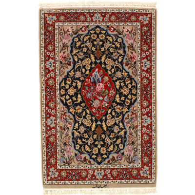 Moyra Hand Woven Cotton and Wool Oriental Area Rug