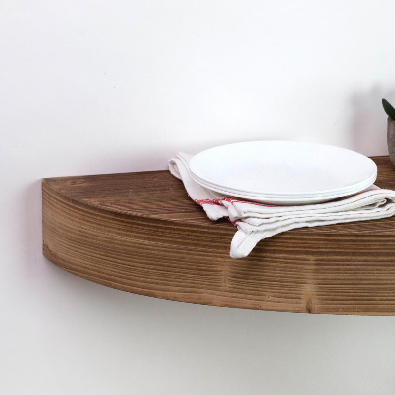 Floating Shelf, 3" H x 36"W x 10" D, Brown