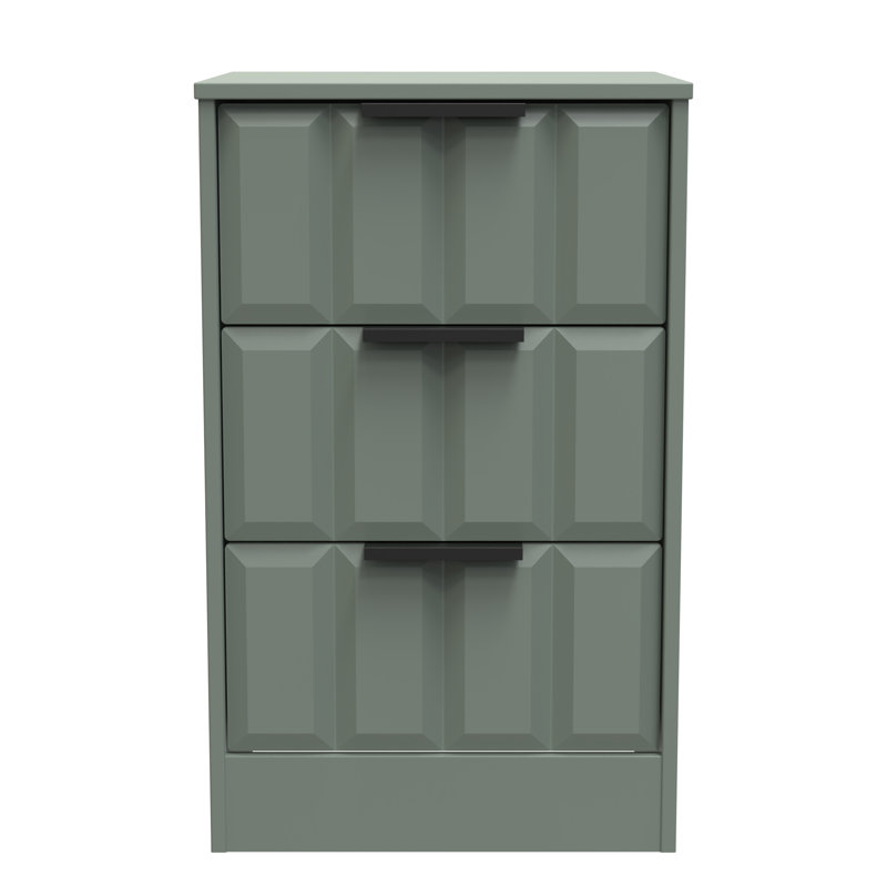Doss 45cm W Manufactured Wood Bedside Table, Reed Green