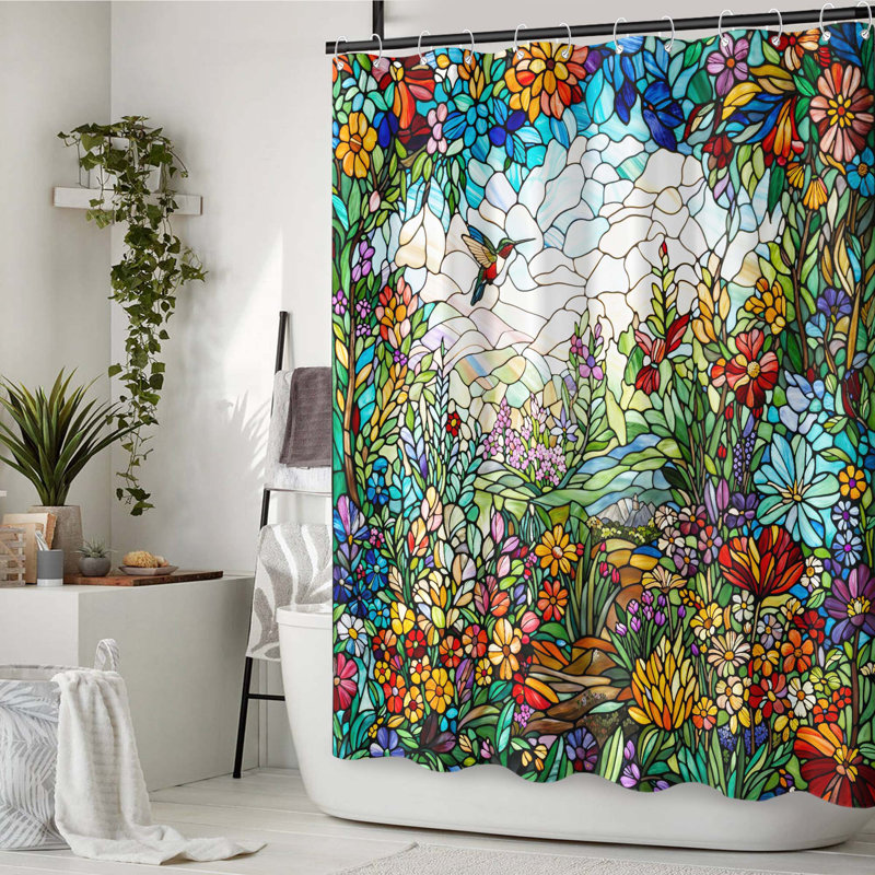  Rideau de douche Boho