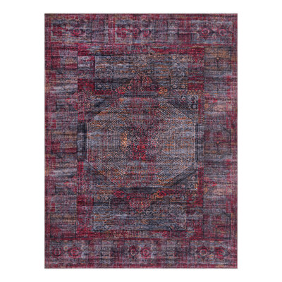 Tapis Hazelip - rouge et noir