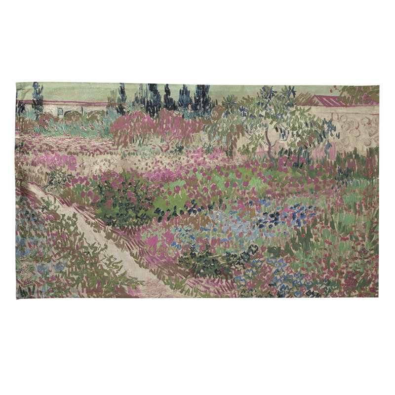 Serviette à thé bluhender garten, Polyester sergé, Rose