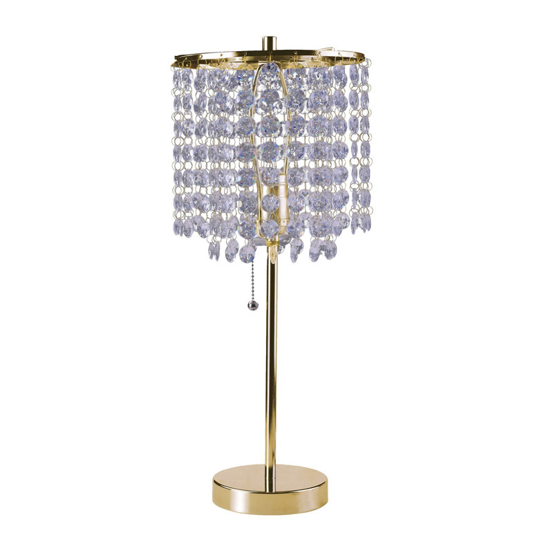 Lampe de chevet Mclea, Silver, 20.25'' H x 8'' W x 8'' D